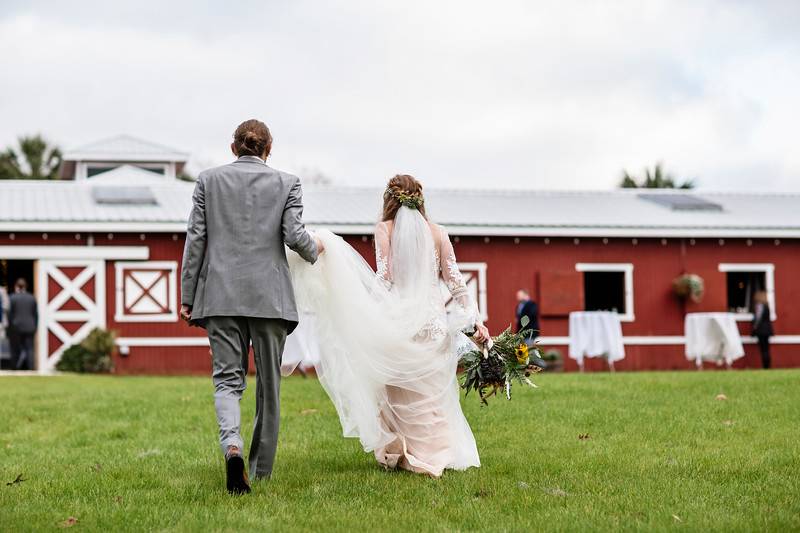 Bride and Groom after I do