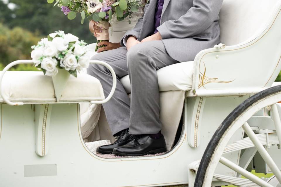 Couple in Horse and Carriage