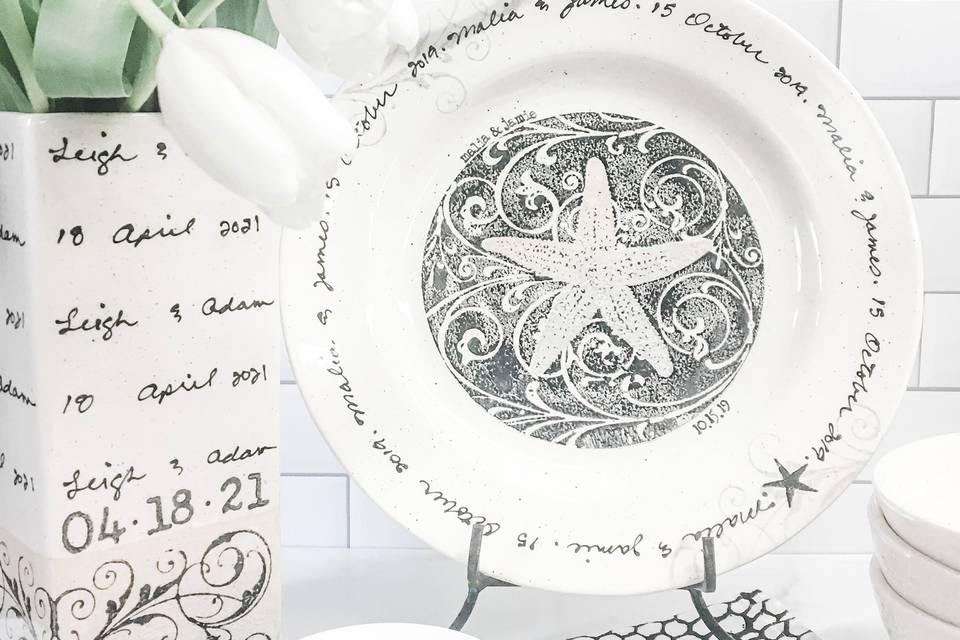 Personalized beach plate