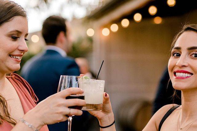 Toast between the newlyweds