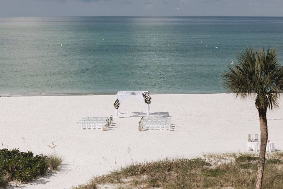 Beach Wedding Set Up
