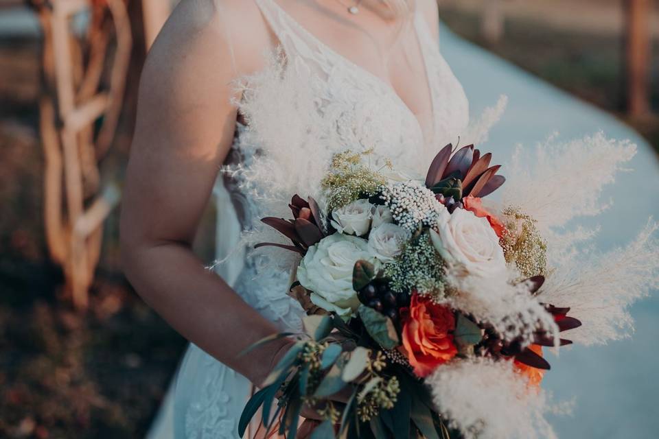 Autumnal Bridal Bouquet