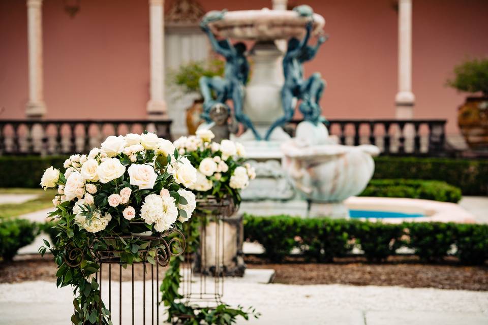 Classic White Florals