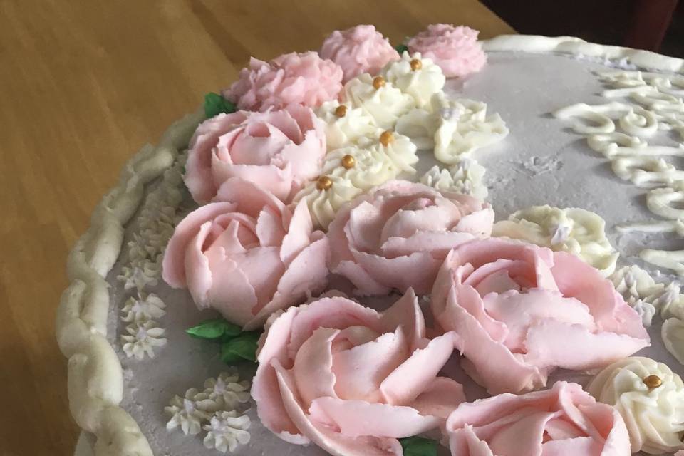 Cake with buttercream