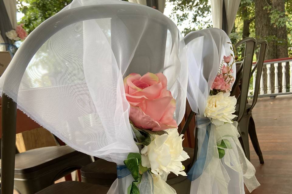 Chair covers for the couple