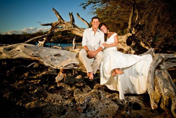 Waialea Beach (Beach 69) Wedding © Karen Loudon Photography