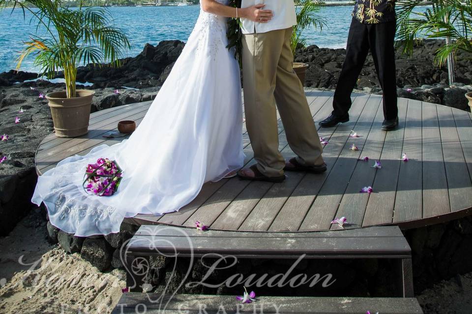 Sunset Cove wedding © Karen Loudon Photography