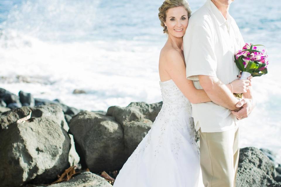 Royal Kona Resort wedding © Karen Loudon