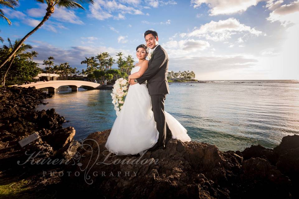 Hilton Waikoloa wedding at Palace Gardens © Karen Loudon Photography