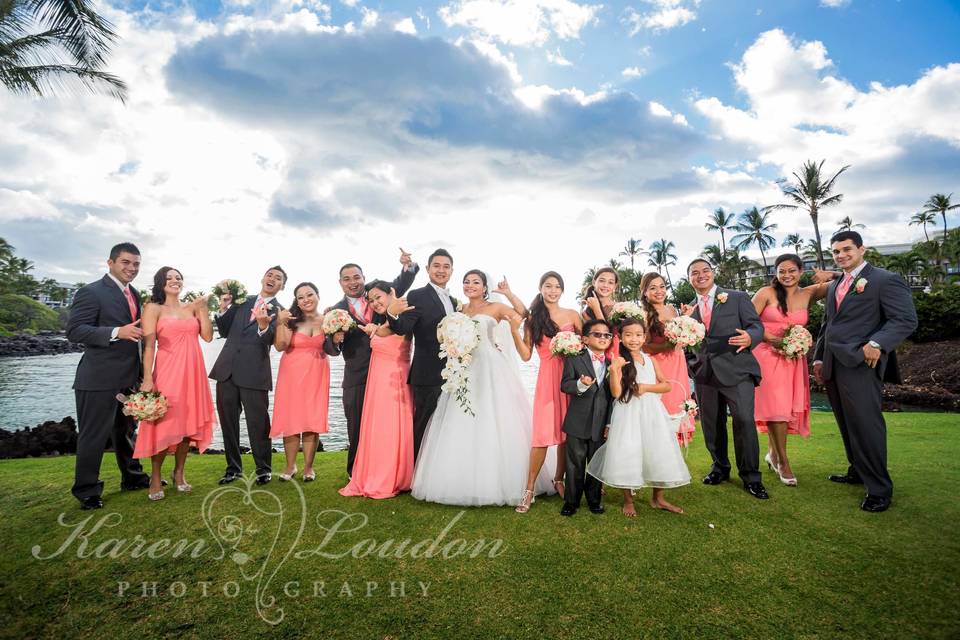 Hilton Waikoloa wedding at Palace Gardens © Karen Loudon Photography