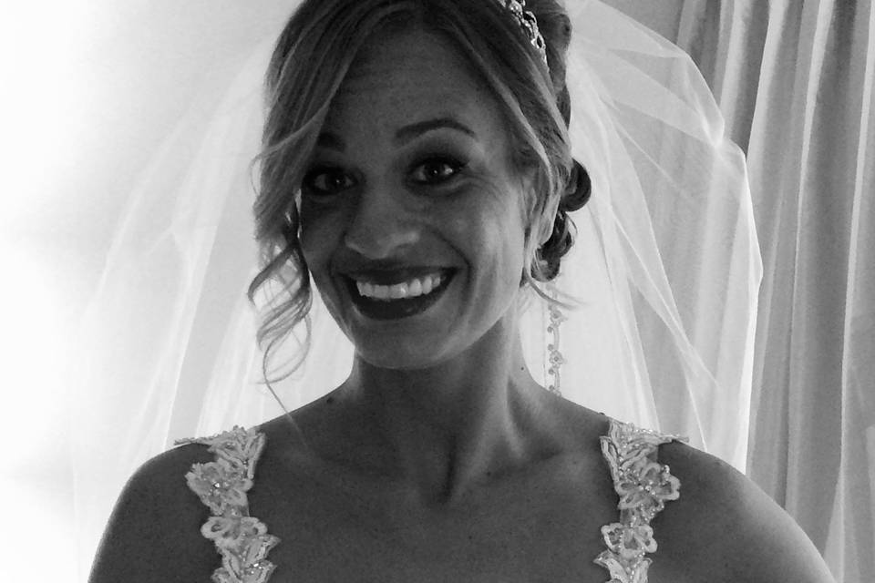 Smiling bride