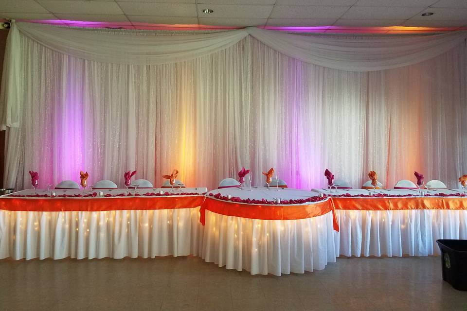 Head Table, Backdrop