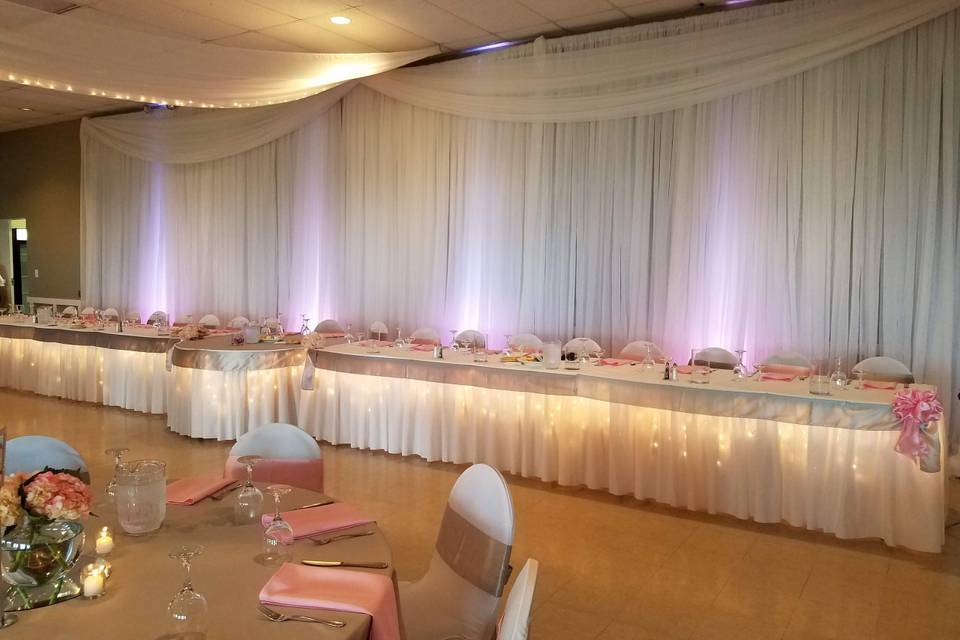 Head Table, Backdrop