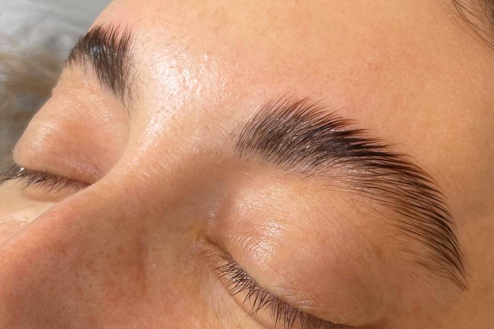 Brow lamination after