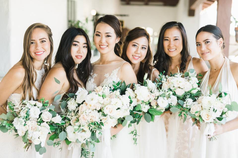 Bride & her maids