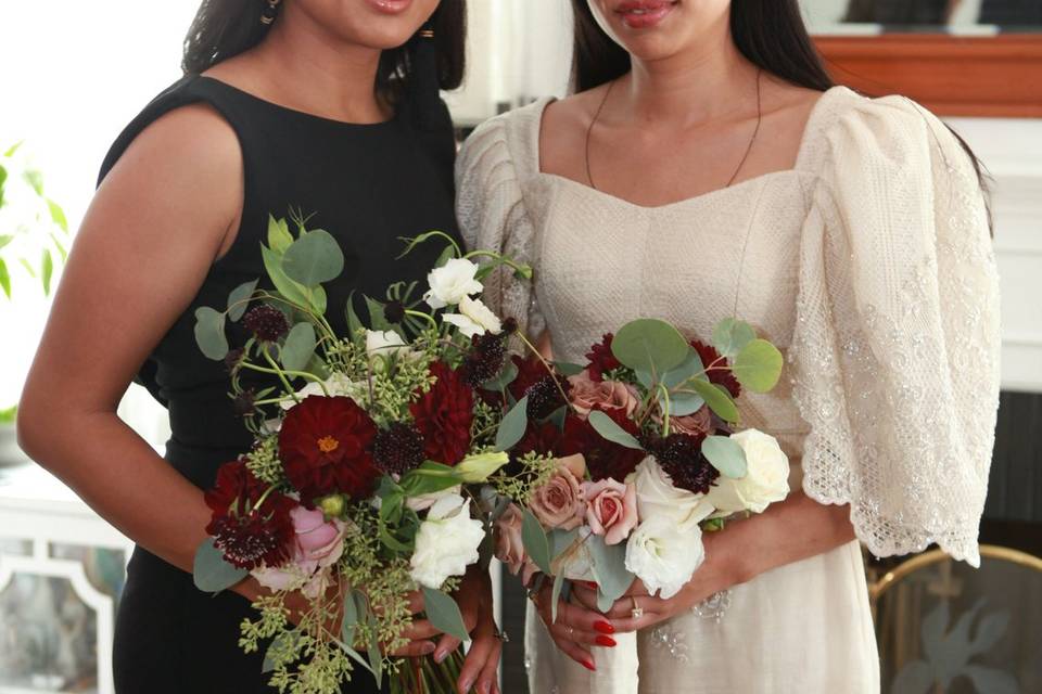 Bride and sister