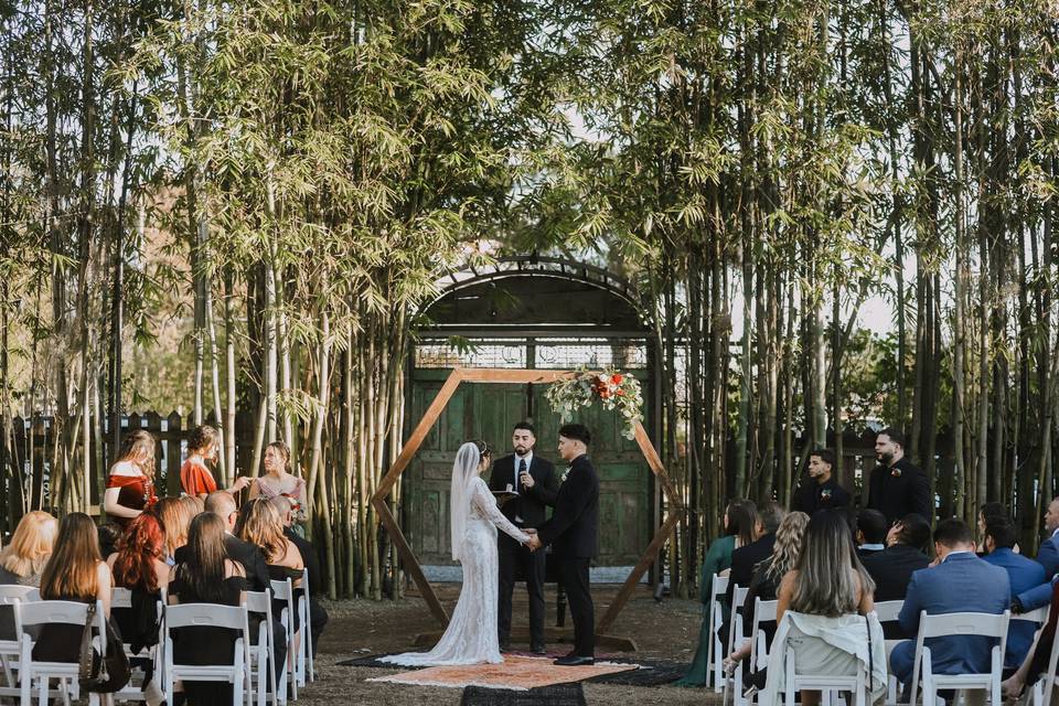 Ceremony outdoors