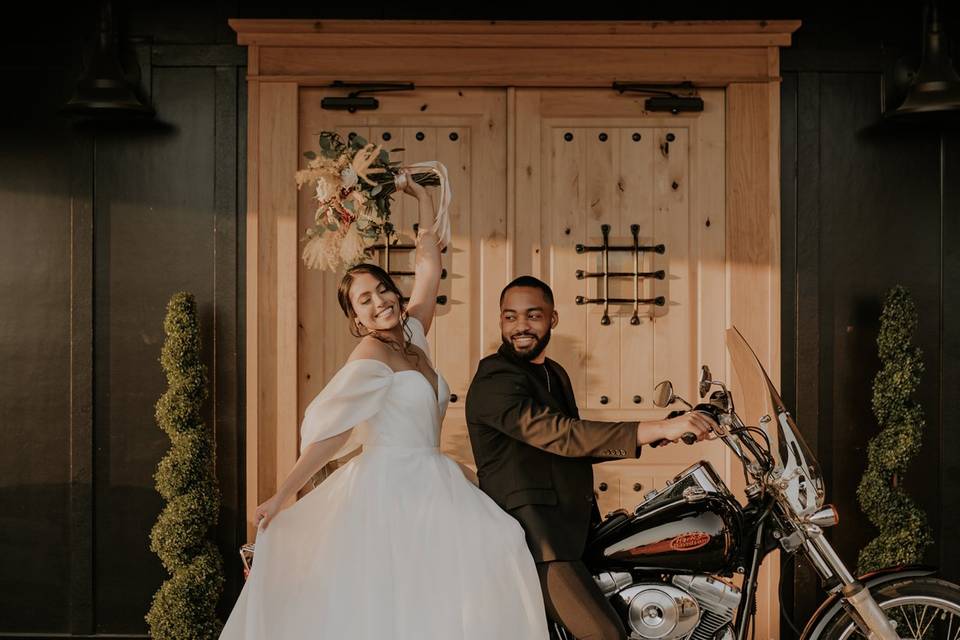 Couple on bike