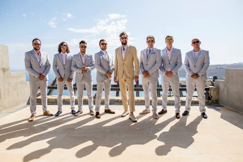 Groom and groomsmen