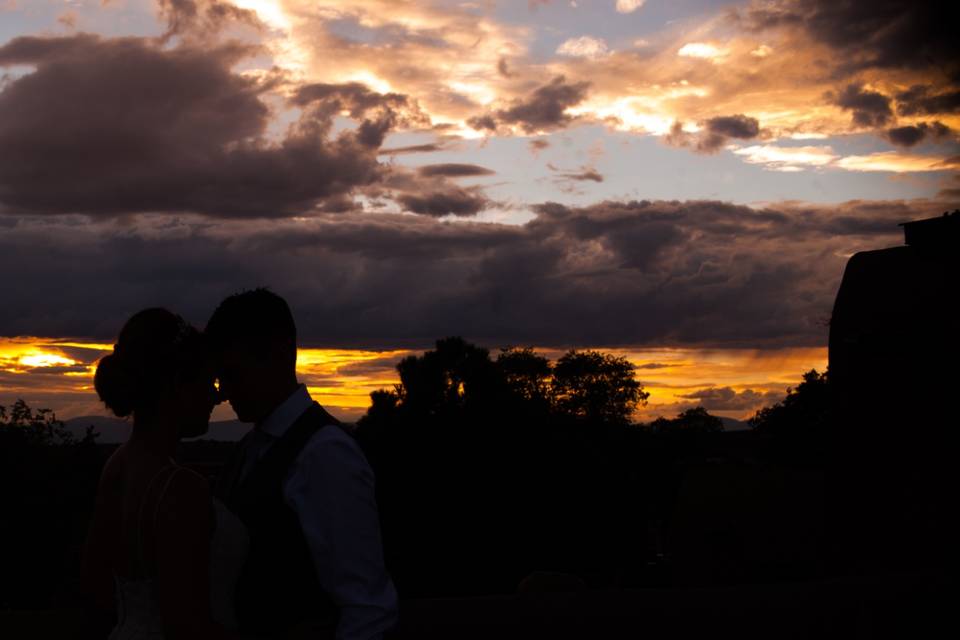 Sunset wedding