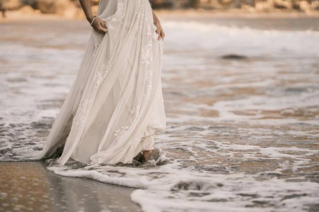 Bride on the beach