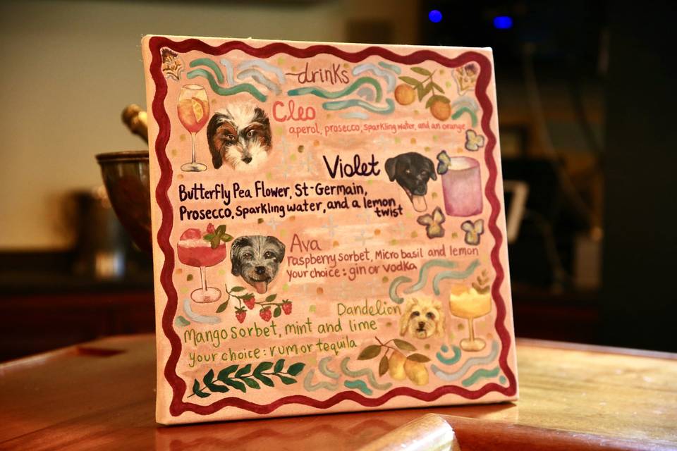 Bar Menu Design