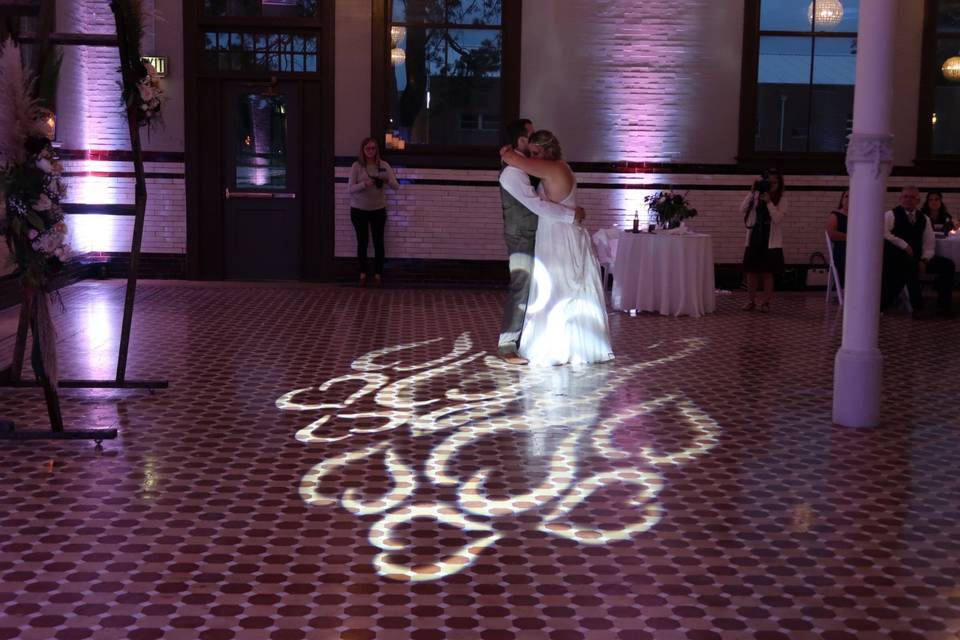 First Dance Spot Lighted