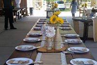 Wedding long table setup