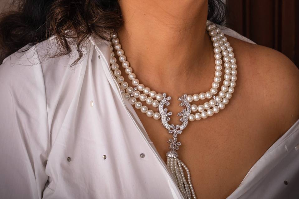 Pearl choker set