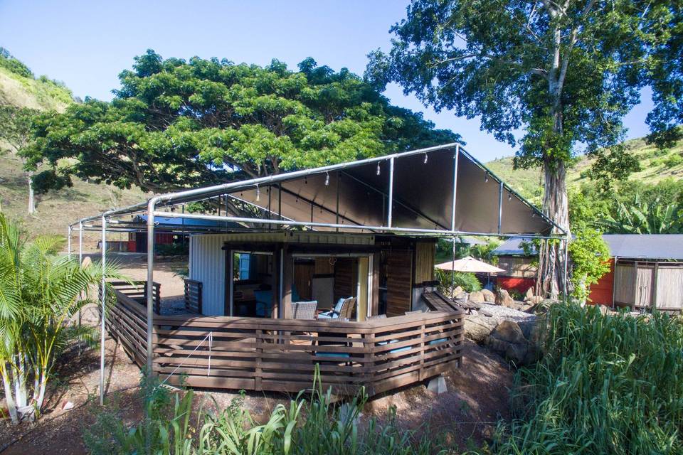 River front cabin front view