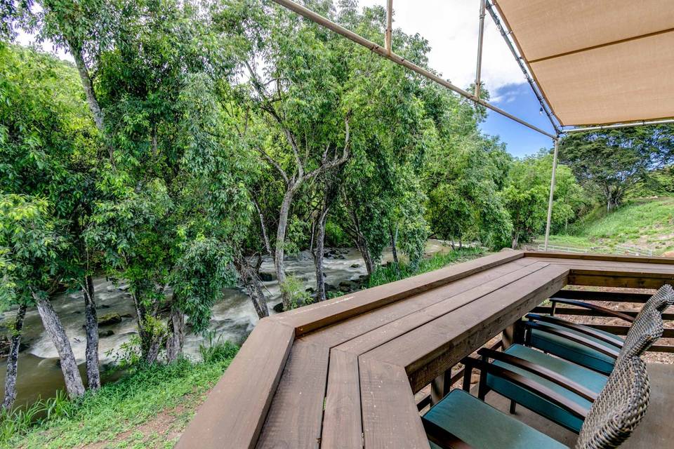 River front cabin view