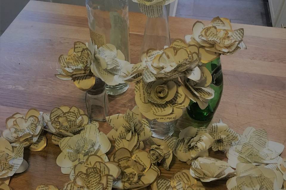 Handmade paper flowers