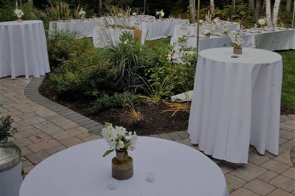 Outdoor table setup