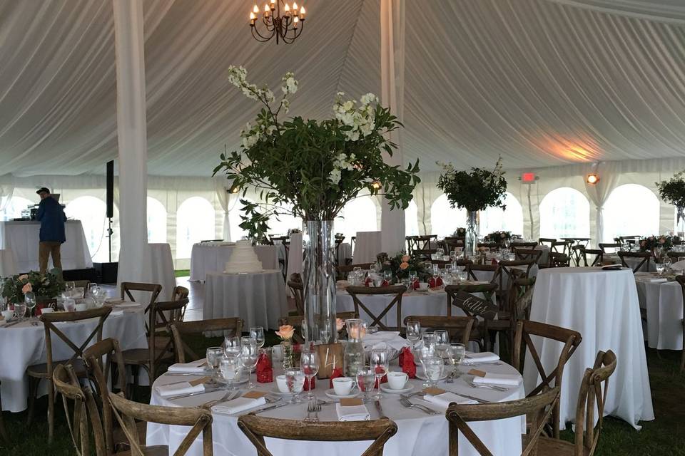 Round Table with wood chairs