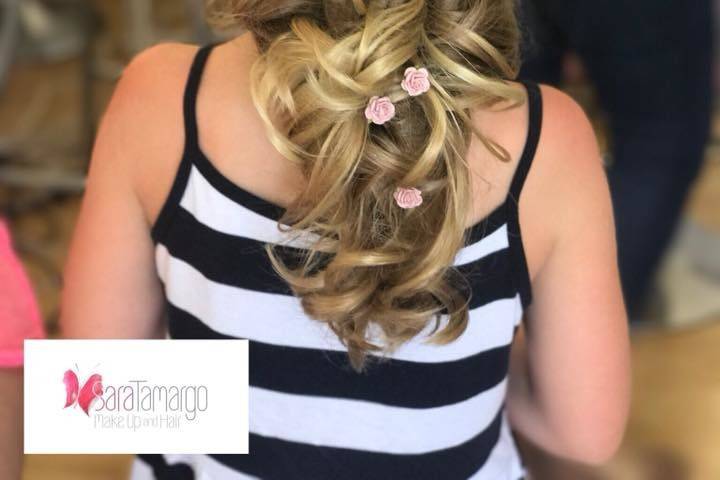 Hairstyle for flower girl