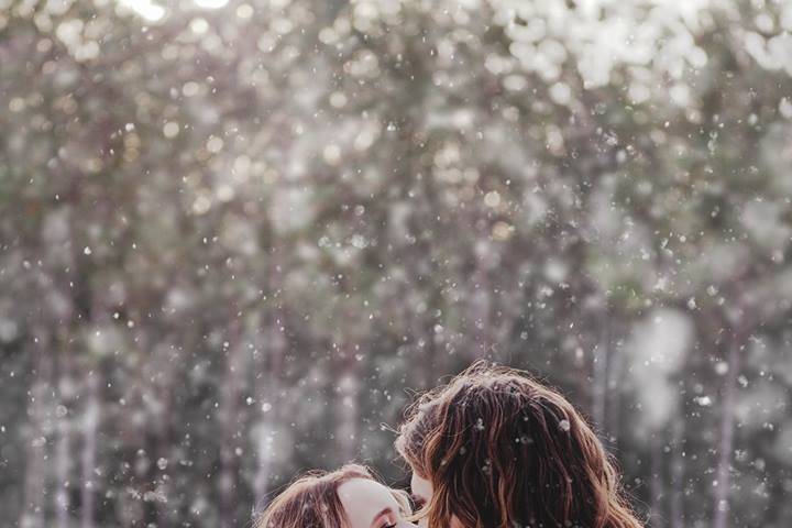 Kissing in the Snow