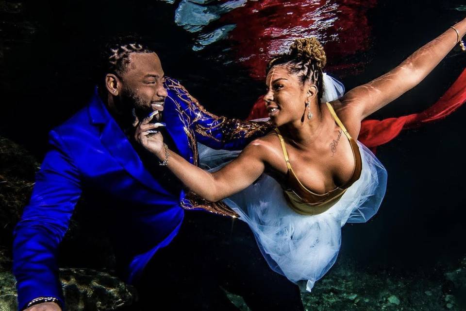 Trash The Dress Underwater