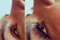 Before and After Dramatic Full Set Of Eyelashes