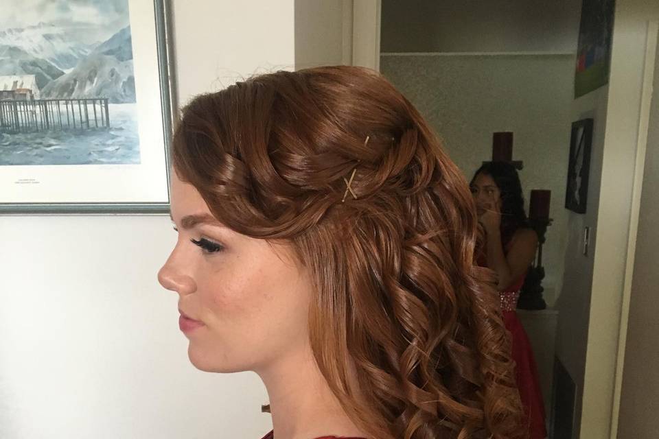 Bridesmaid hair