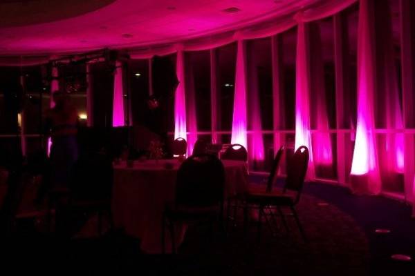 Uplighting at the Waxahachie Convention Center