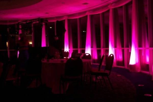 Uplighting at the Waxahachie Convention Center