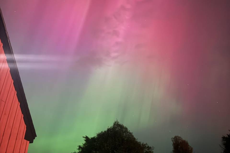 Northern Lights at Barn
