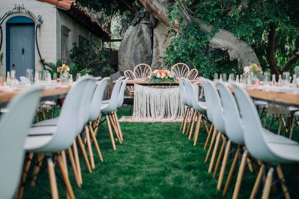 An elegant outdoor setting