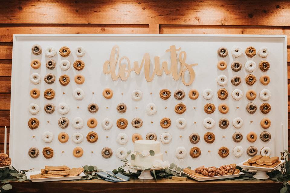 A delicious donut wall
