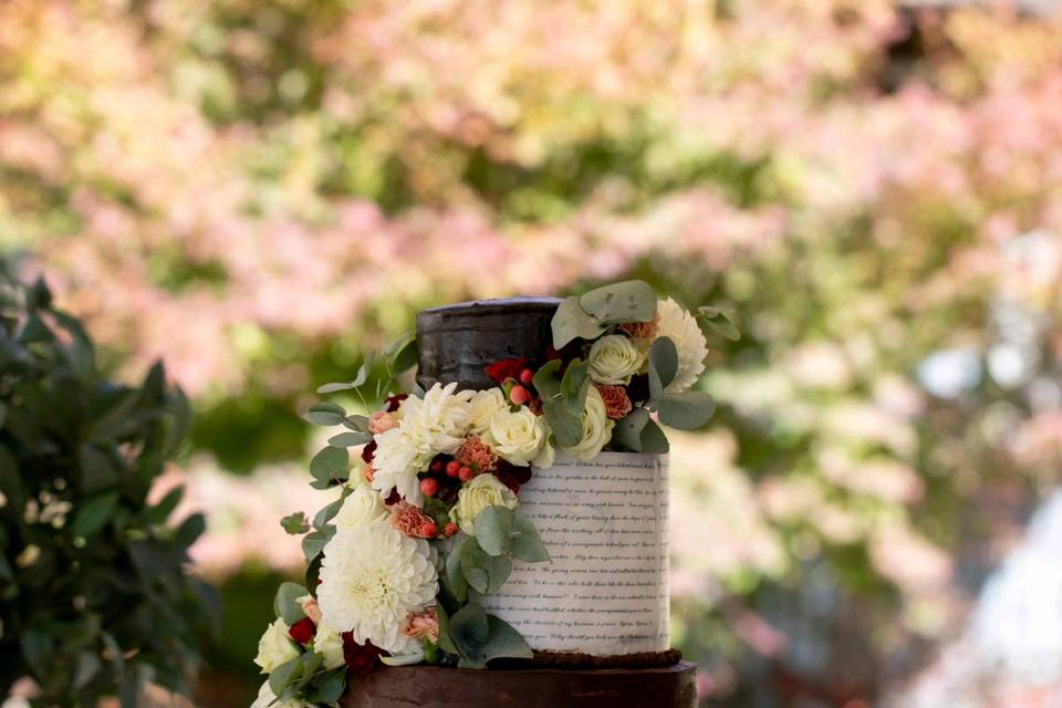 Chocolate wedding cake