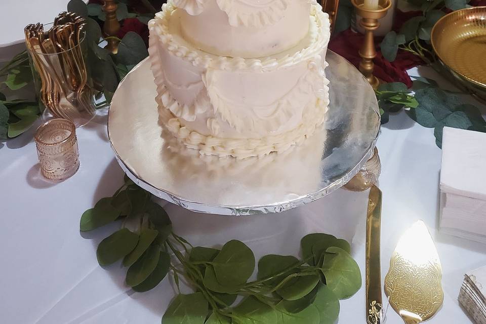 Vintage Cake with cherries