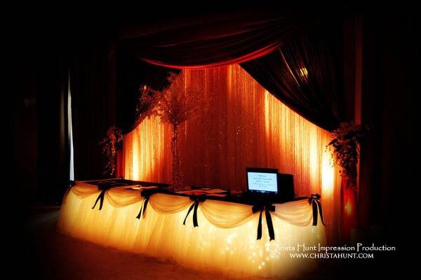 SBD EVENTS and THE FANTASY TABLE SKIRT(R)