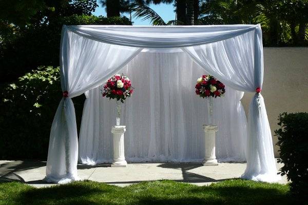 4 Post Canopy for Wedding Altar