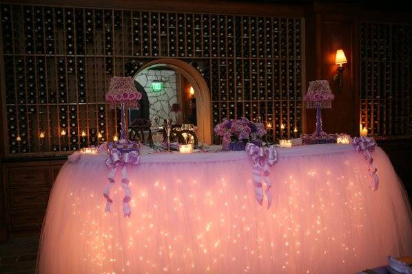 Sweetheart Table - All Lavender Fantasy Table Skirt(R)