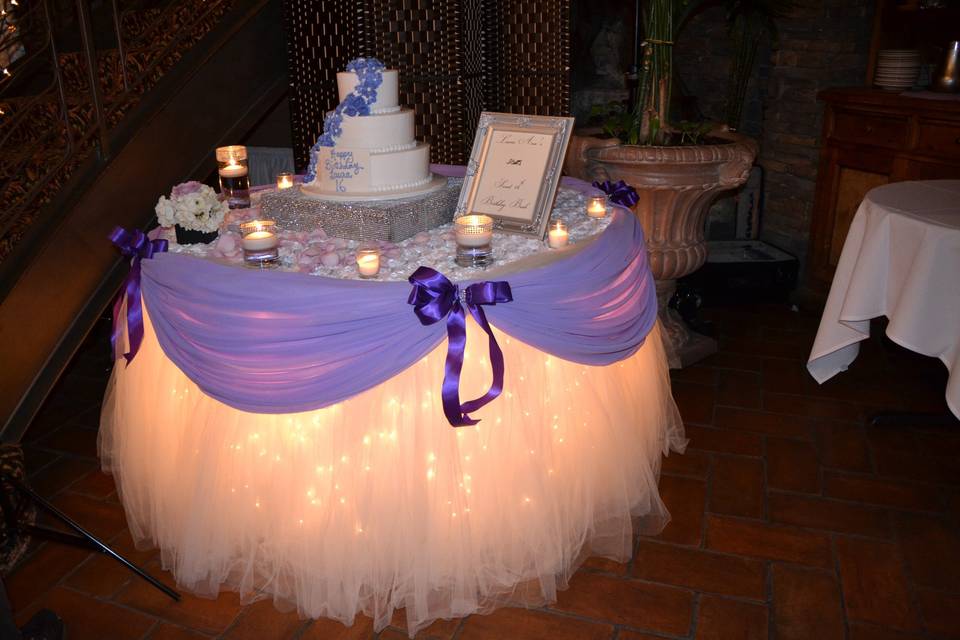 SBD EVENTS and THE FANTASY TABLE SKIRT(R)